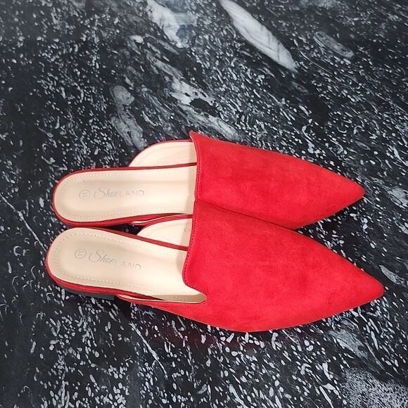 BRAND NEW SHOE LAND CALLY MULES CLOSED POINTED TOE BACKLESS SLIP-ON SLI… - Picture 10 of 15